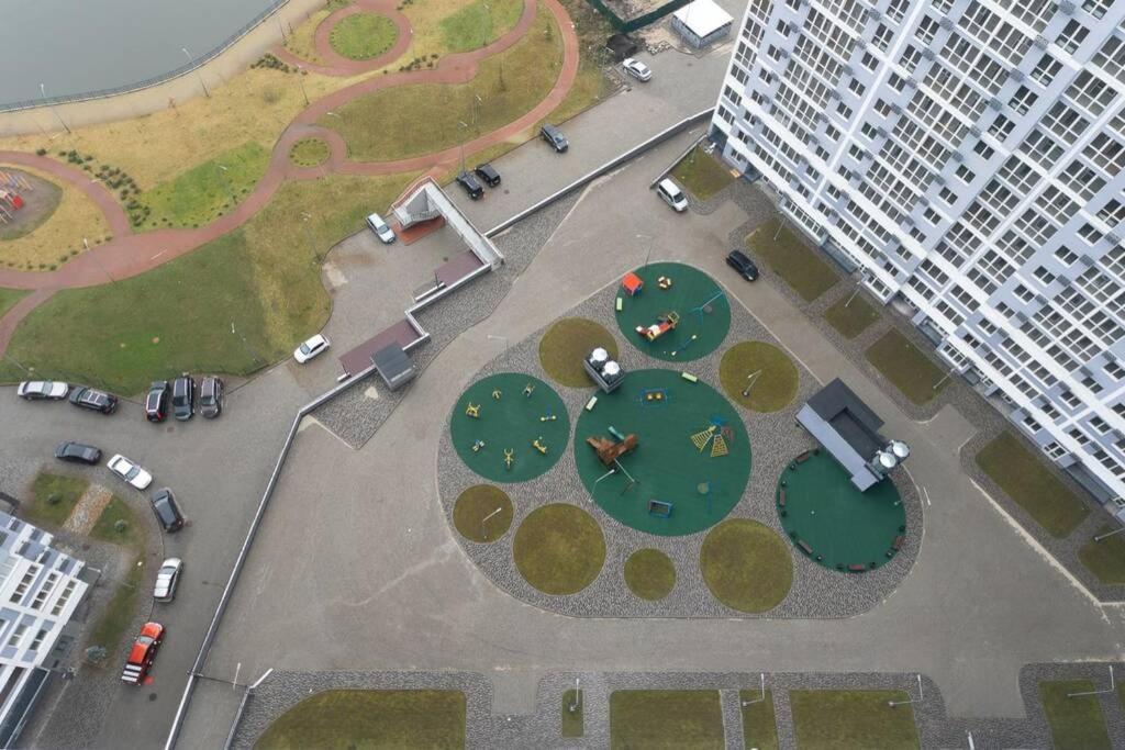 Современные Апартаменты Метро Харьковская Генератор В Доме Kyiv Exterior foto